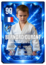 Carta Personalizada de Judo – Cinturón Azul (Niños) | Nivel Avanzado