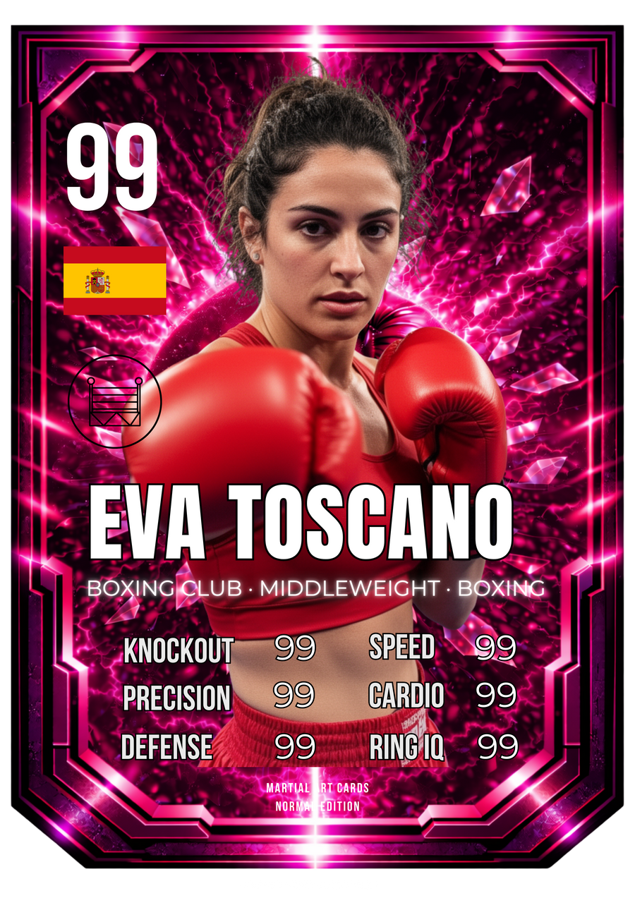 Carta Personalizada de Boxeo Rosa – Carta Única y Diferente