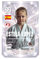 Carta personalizada BJJ niños cinturón blanco | Regalo Jiu-Jitsu infantil (Cromo · A4 · A3)