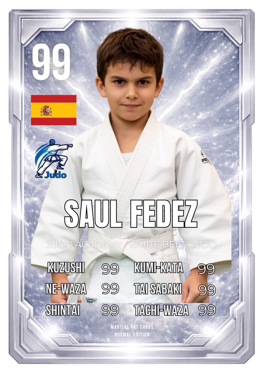 Carta Personalizada de Judo – Cinturón Blanco (Niños) | Primer Paso en el Tatami