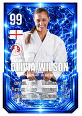 Carta personalizada BJJ cinturón azul adulto | Regalo Jiu-Jitsu personalizado