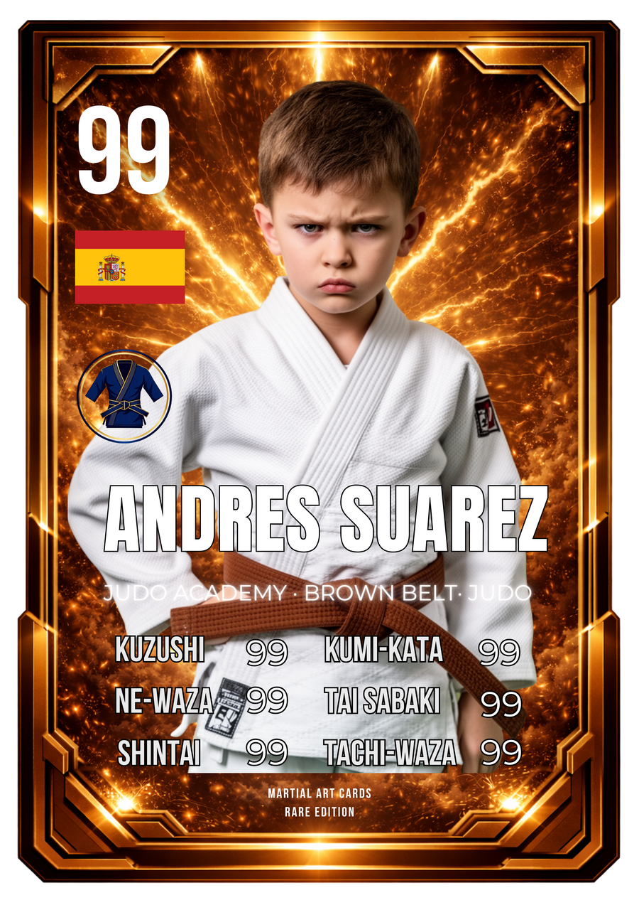 Carta Personalizada de Judo – Cinturón Marrón (Niños) | Antes del Negro