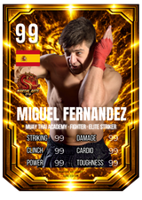 Carta Personalizada de Muay Thai Dorada – Edición Élite del Nak Muay