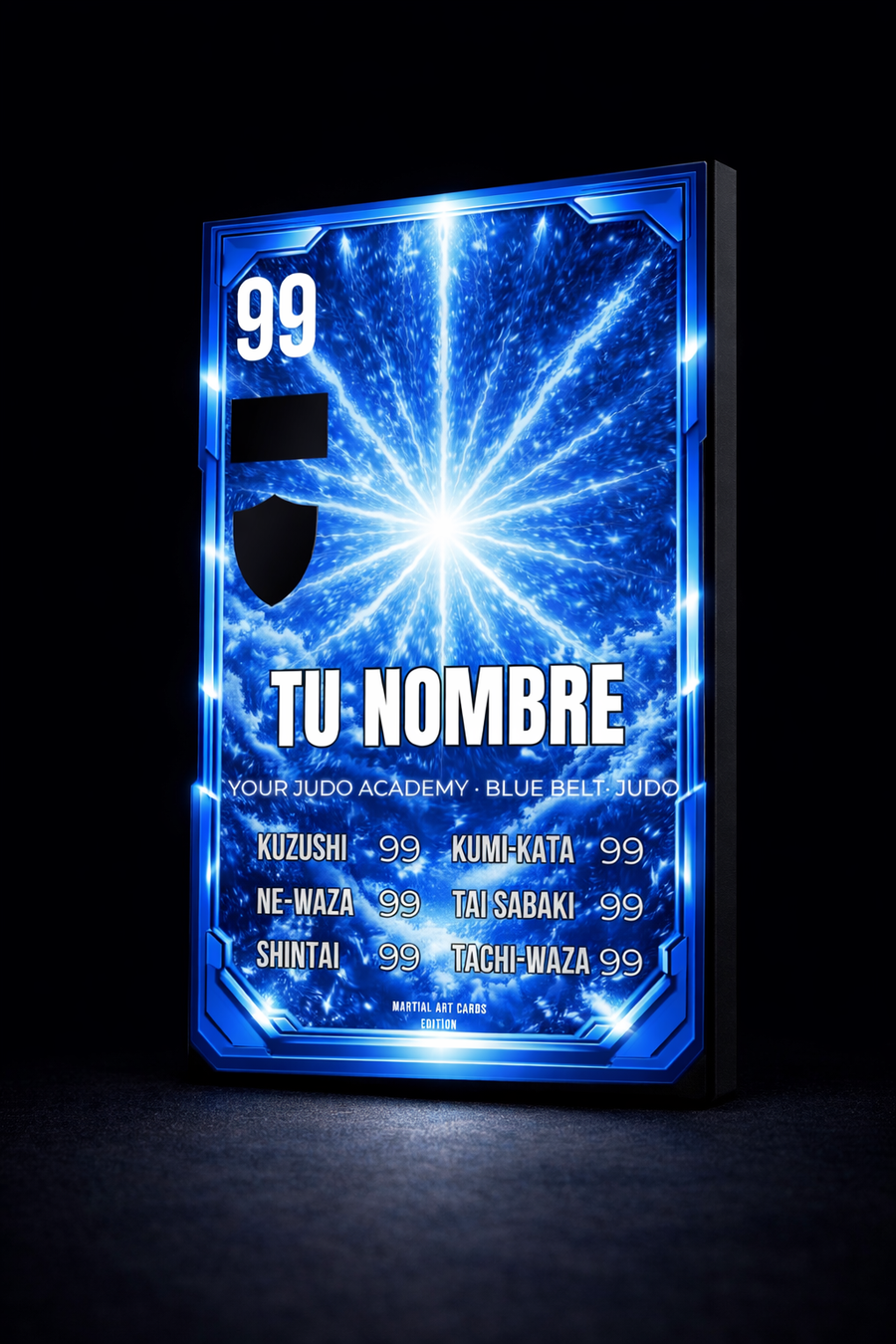 Carta Personalizada de Judo – Cinturón Azul (Niños) | Nivel Avanzado