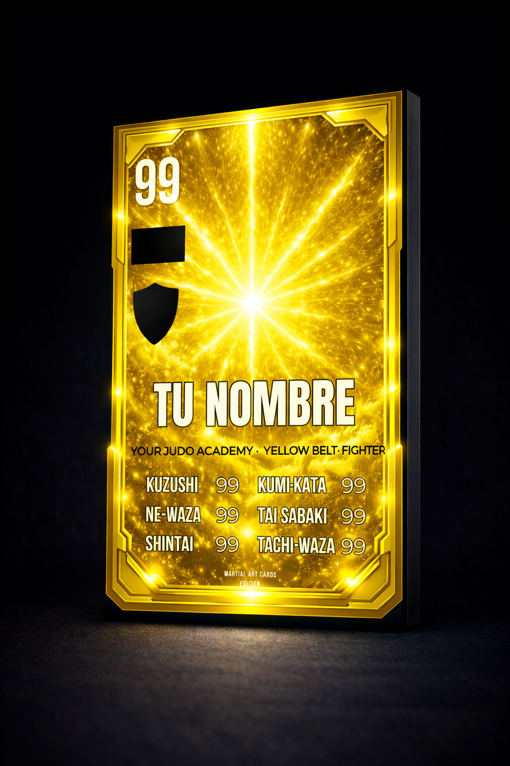 Carta Personalizada de Judo – Cinturón Amarillo (Niños) | Evolución y Progreso