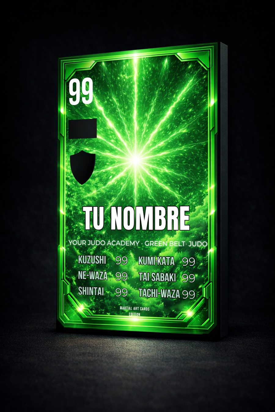 Carta Personalizada de Judo – Cinturón Verde (Niños) | Crecimiento y Técnica