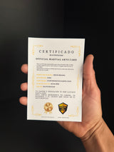 Carta personalizada BJJ cinturón azul adulto | Regalo Jiu-Jitsu personalizado