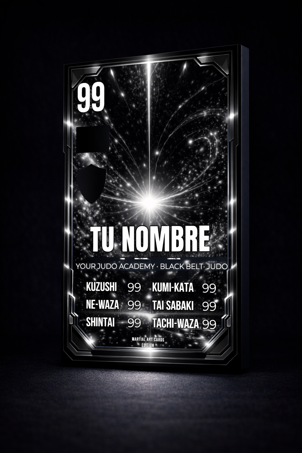 Carta Personalizada de Judo – Cinturón Negro (Adulto) | Nivel Maestro