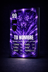 Carta Personalizada de Muay Thai Morada – Estilo y Espíritu del Guerrero
