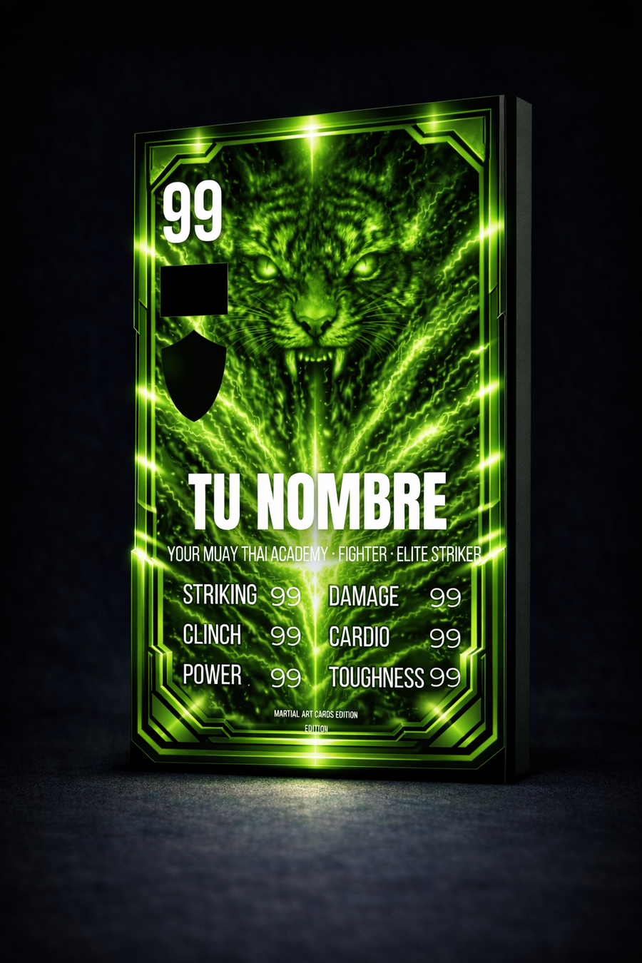 Carta Personalizada de Muay Thai Verde – Evolución y Camino del Nak Muay