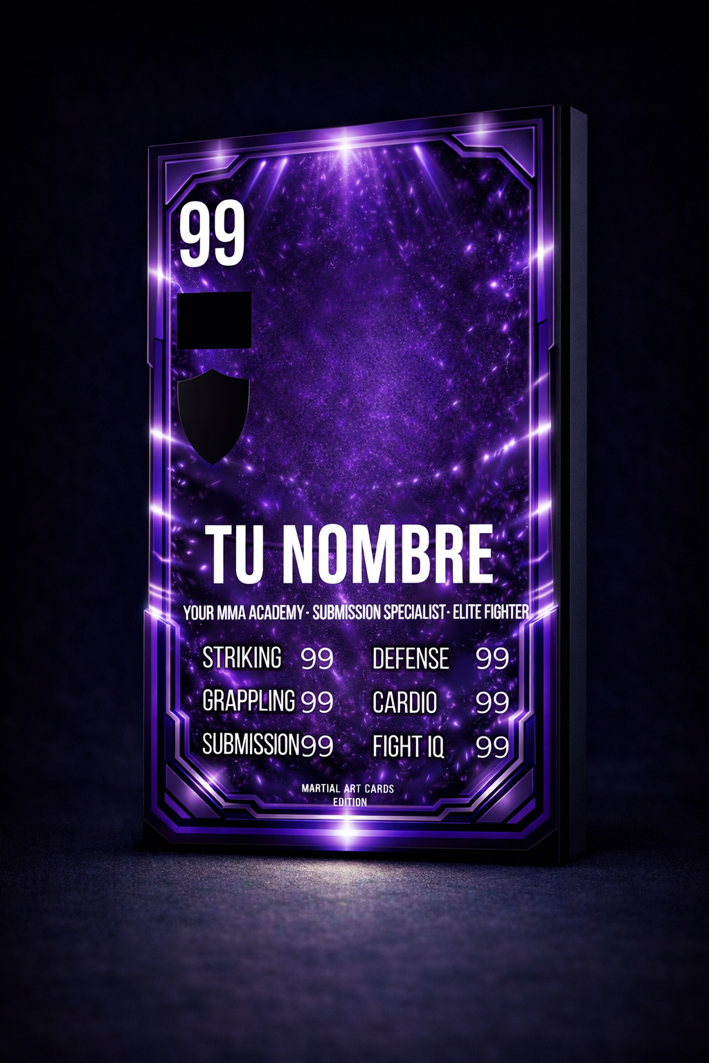 Carta Personalizada de MMA Morada – Estilo Único y Diferente